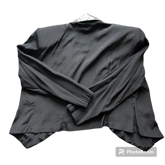 Vintage 80s/90s Cropped Tuexedo Blazer - Picture 3 of 3